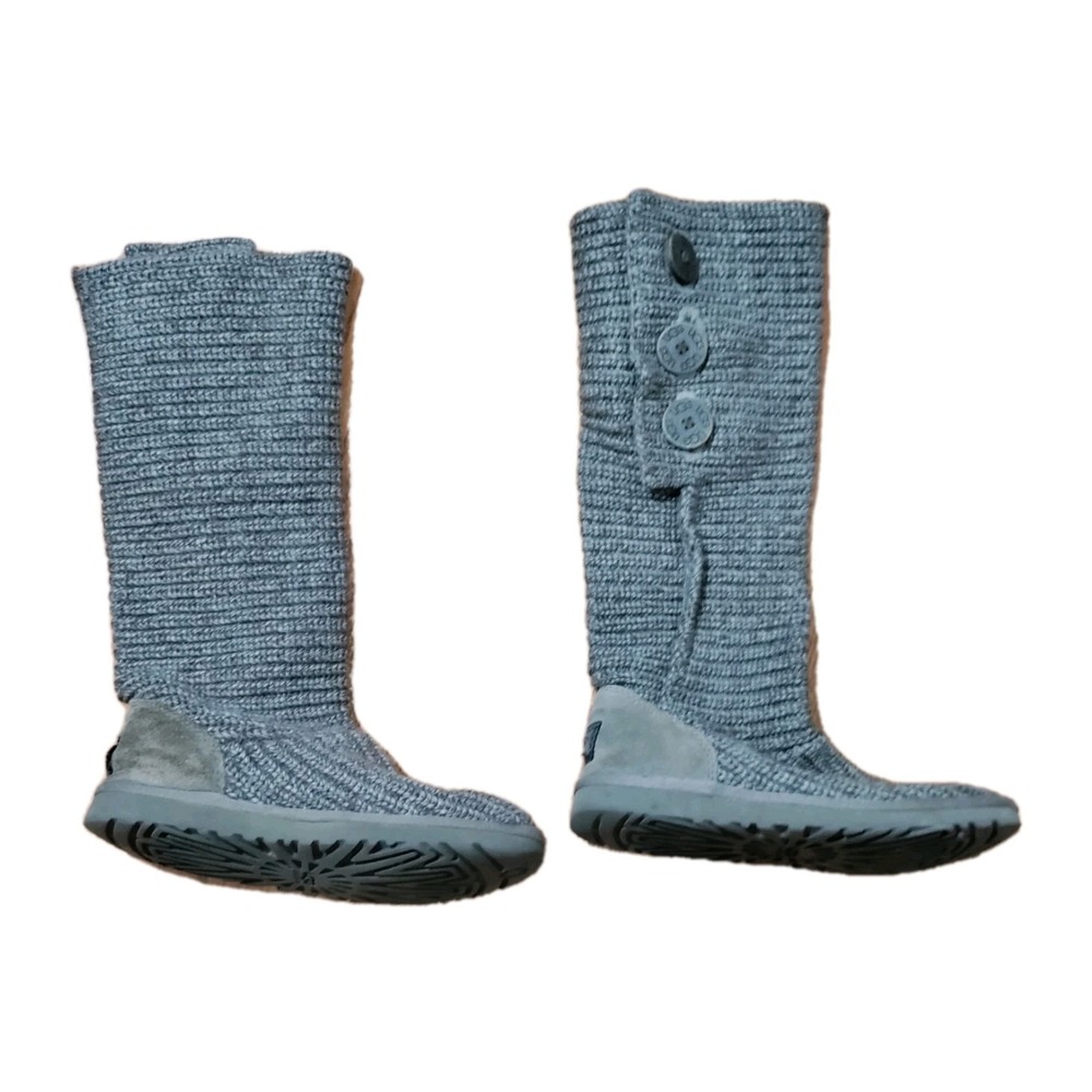 UGG Australia Boots Classic Cardy‎ Knitted Sweater Tall Snow 5819  US 6